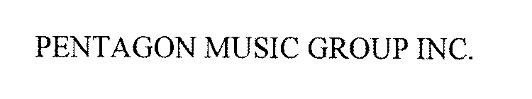 PENTAGON MUSIC GROUP INC.