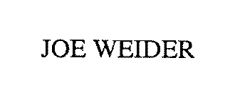 JOE WEIDER