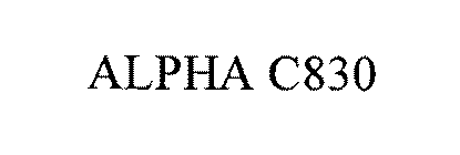 ALPHA C830