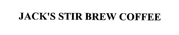 JACK'S STIR BREW COFFEE
