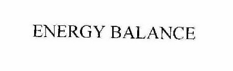 ENERGY BALANCE