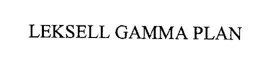 LEKSELL GAMMA PLAN