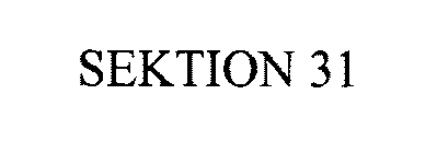 SEKTION 31