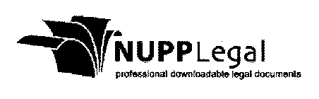 NUPP LEGAL PROFESSIONAL DOWNLOADABLE LEGAL DOCUMENTS