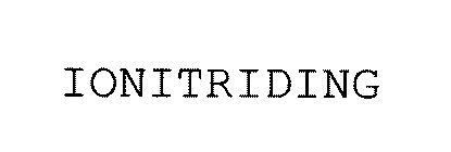 IONITRIDING