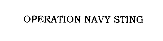 OPERATION NAVY STING