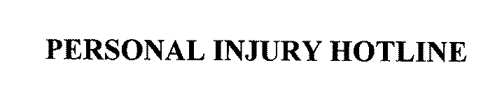 PERSONAL INJURY HOTLINE