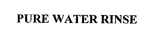 PURE WATER RINSE