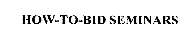 HOW-TO-BID SEMINARS