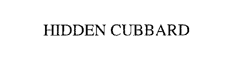 HIDDEN CUBBARD