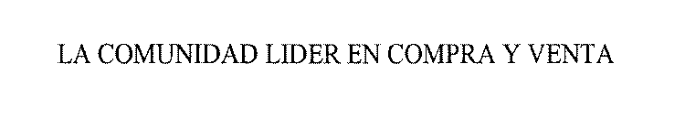 LA COMUNIDAD LIDER EN COMPRA Y VENTA