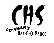 CHS COLEMAN'S BAR-B-Q SAUCE