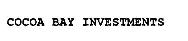COCOA BAY INVESTMENTS