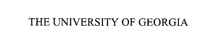 THE UNIVERSITY OF GEORGIA