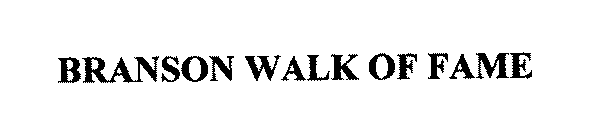 BRANSON WALK OF FAME
