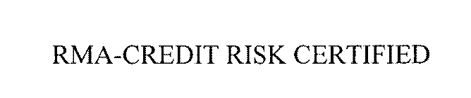 RMA-CREDIT RISK CERTIFIED