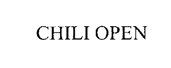 CHILI OPEN