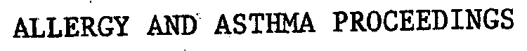 ALLERGY AND ASTHMA PROCEEDINGS