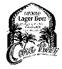 CASA BEER IMPORTED LAGER BEER THE ORIGINAL BEER FROM CASABLANCA 12 FL.OZ./355ML BREWED AND BOTTLED BY BRASSERIES DU MAROC, CASABLANCA, MOROCCO