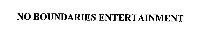 NO BOUNDARIES ENTERTAINMENT