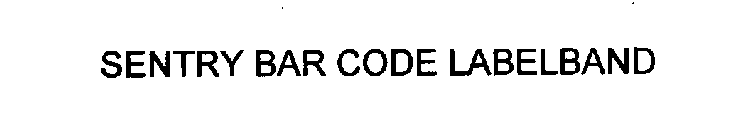 SENTRY BAR CODE LABELBAND