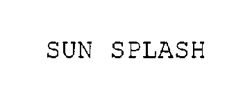 SUN SPLASH