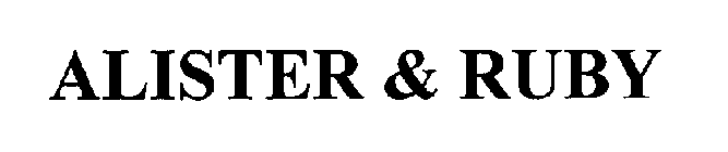 ALISTER & RUBY