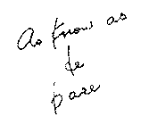 AS KNOW AS DE BASE