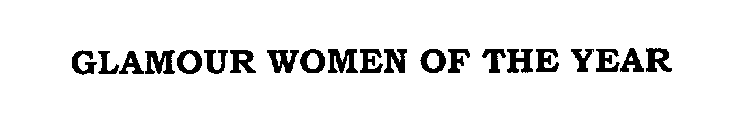 GLAMOUR WOMEN OF THE YEAR