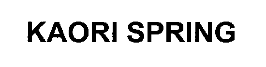 KAORI SPRING