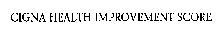 CIGNA HEALTH IMPROVEMENT SCORE