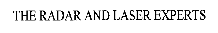 THE RADAR AND LASER EXPERTS