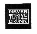 NEVER DRIVE DRUNK