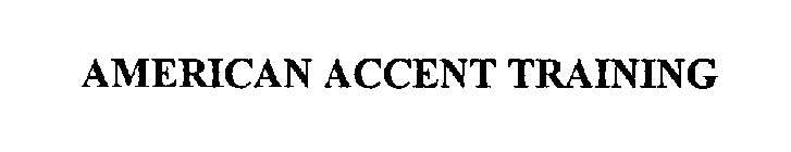 AMERICAN ACCENT TRAINING