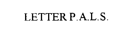 LETTER P.A.L.S.