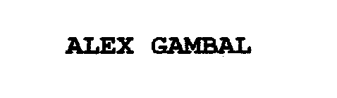 ALEX GAMBAL