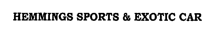 HEMMINGS SPORTS & EXOTIC CAR