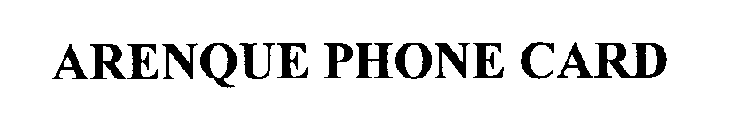ARENQUE PHONE CARD