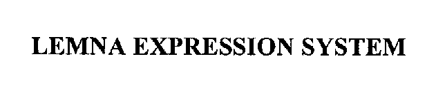 LEMNA EXPRESSION SYSTEM