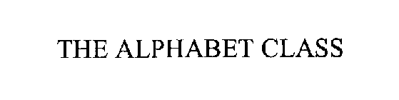 THE ALPHABET CLASS