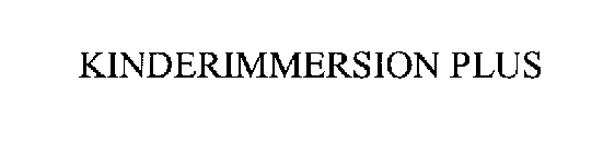 KINDERIMMERSION PLUS