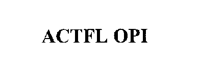 ACTFL OPI