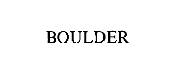 BOULDER
