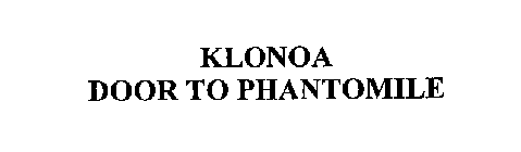 KLONOA DOOR TO PHANTOMILE