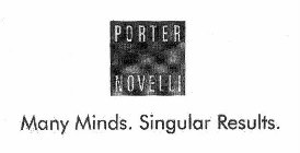 PORTER NOVELLI MANY MINDS. SINGULAR RESULTS.