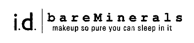 I.D.BAREMINERALS MAKEUP SO PURE YOU CAN SLEEP IN IT