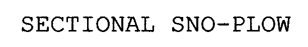 SECTIONAL SNO-PLOW