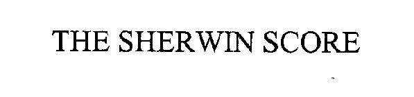 THE SHERWIN SCORE