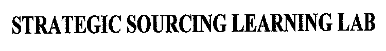 STRATEGIC SOURCING LEARNING LAB