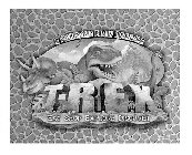 A PRE-HISTORIC FAMILY ADVENTURE T-REX EAT SHOP EXPLORE DISCOVER